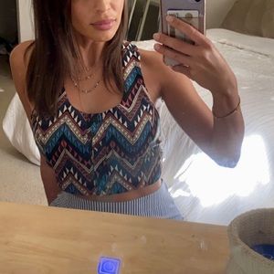 Top and Wrap Striped Skirt